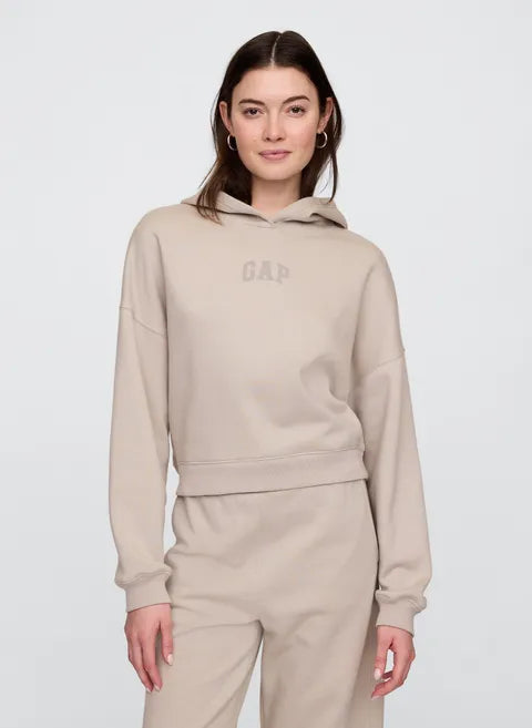Damen Cropped Hoodie mit Logo