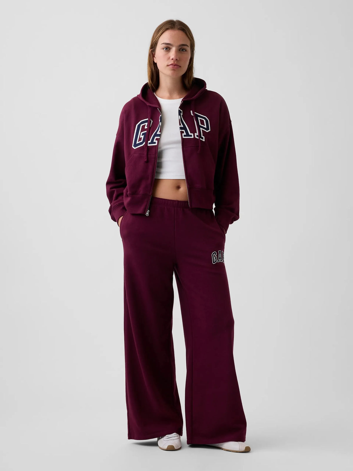 Damen Baggy Wide Leg Sweatpants