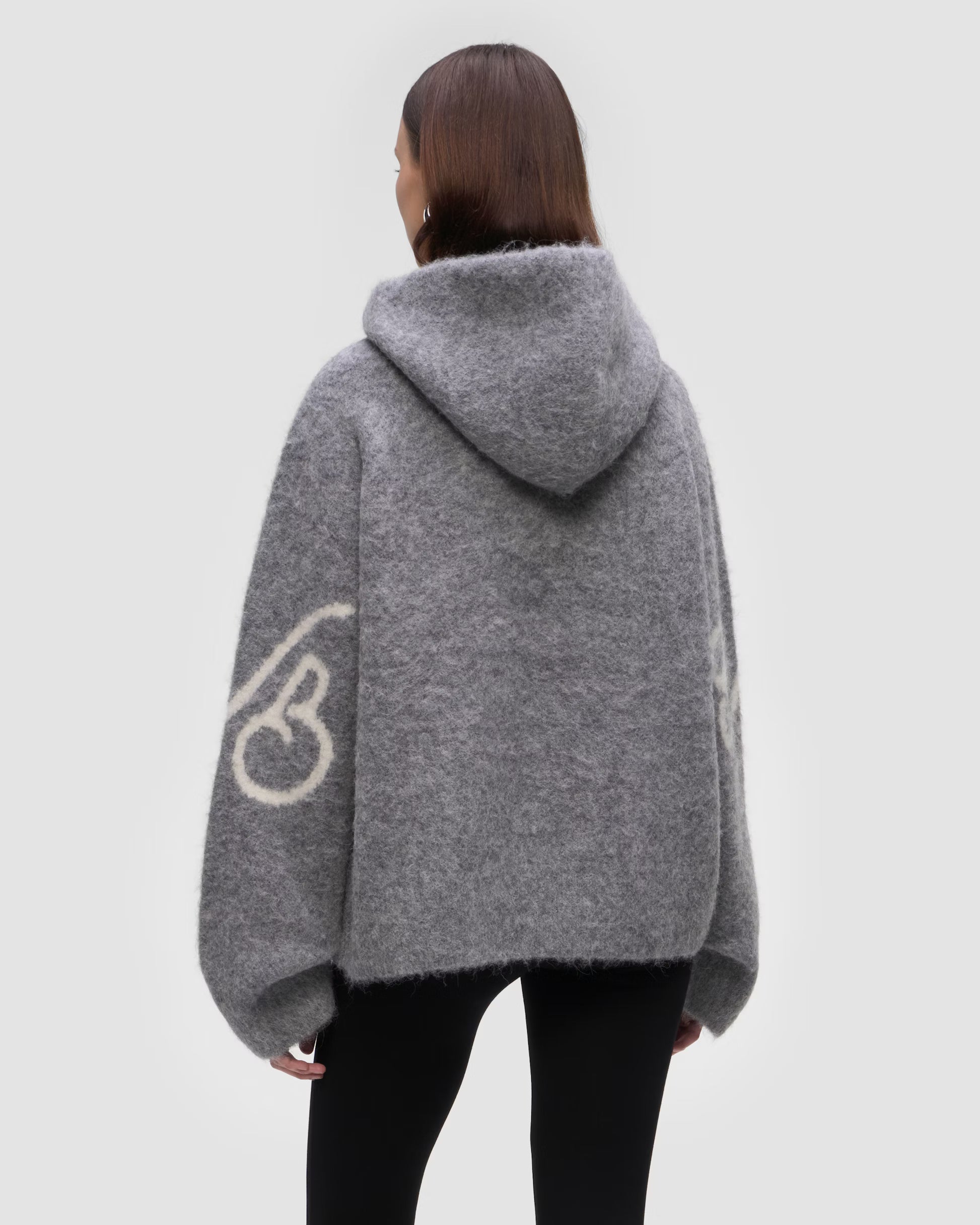 MIXAM pletená mikina s kapucňou